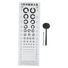 Mobestech 1set Vision Chart Occluder Telescopic Rod Visual Eye Exam