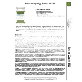 Brain Calm ES | Supports Calmness and Relaxation* | L-Theanine as Suntheanine ® | Albion ® TRAACS ® | GABA | 5-HTP | L-Taurine | 120 V-Caps