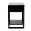 Decor Therapy Luna Rattan Drawer End/Side Table, Black