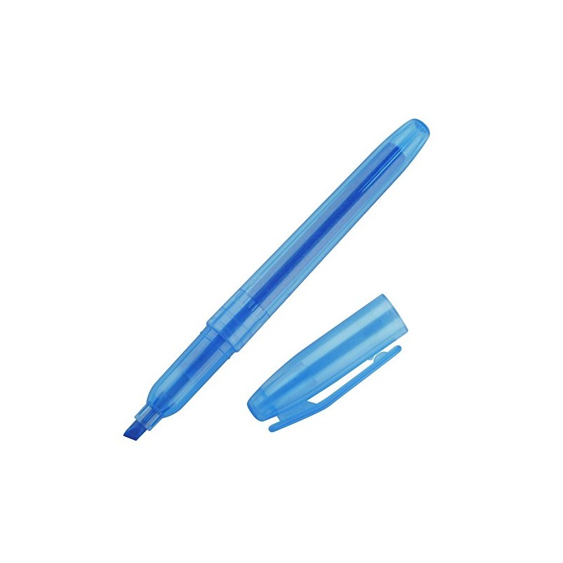 eBuyGB Slim Fluorescent Highlighter Pen, Blue