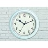 The Garden & Home Co. 17219 Miller Clock - White