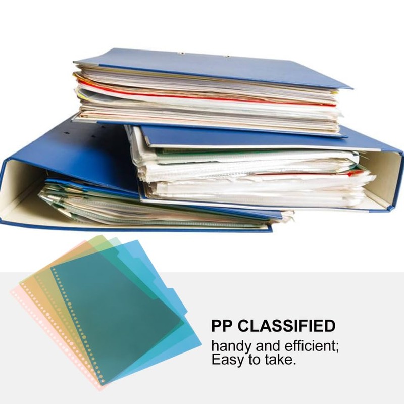 Index Sheet Divider Card Sheet a4 30 Holes Divider Labels