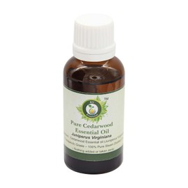 R V Essential Pure Cedarwood Essential Oil 50ml (1.69oz)- Juniperus Virginiana (100% Pure and Natural Therapeutic Grade)