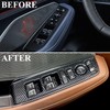 Crosselec Carbon Fiber Style Window Lift Switch Panel Cover Trim
