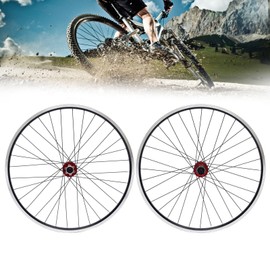 Mountain Bike Wheelset 29'', Alum Rim Disc Brake MTB Wheel Mountain Bike Wheelset Kit Front & Rear Wheelsets, for Double Six-hole Disc Brake