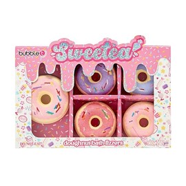 Bubble T Cosmetics Donut Bath Fizzer Gift Set – Fun & Relaxing Bath Bombs for Kids & Adults – Moisturizing, Fizzy Bath Treats – Perfect Self-Care & Spa Gift