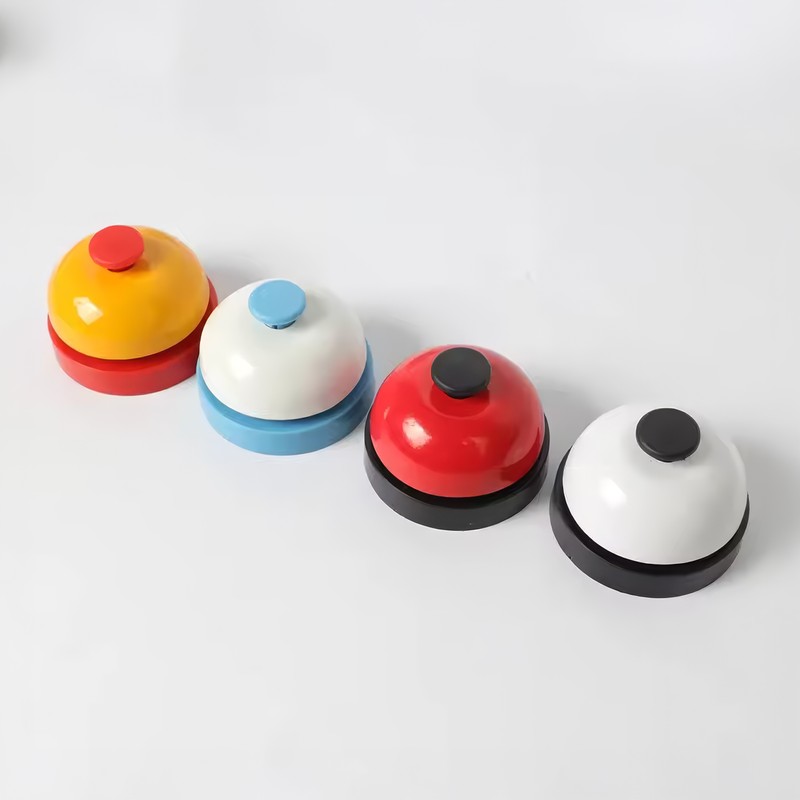 Table Order Bell – Multi-Color Handbell for Restaurant, Bar, Kitchen,