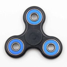 Christmas Concepts® - Exclusive Black & Blue Fidget Hand Spinner - Stress Reducer, Stress Relief, Autism - Spin Time 1-3 Minutes