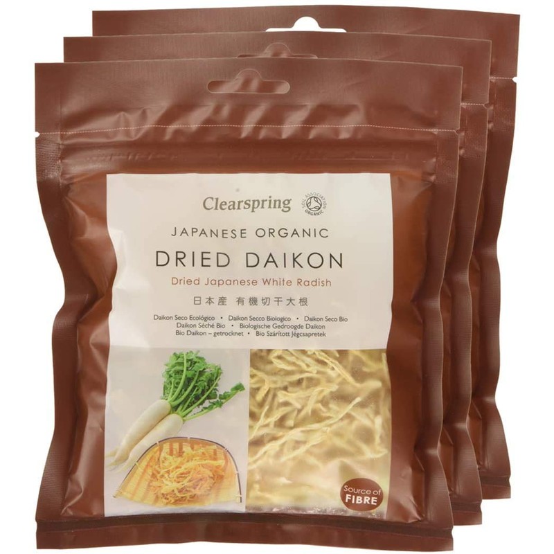 Clearspring Organic Dried Daikon - Dried Japanese White Radish