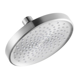 ALEASHA High Pressure Rain Shower Head, 6 Inch 1.8GPM Fixed Luxury Bathroom Showerhead, Adjustable Angles, Anti-Clogging Silicone Nozzles (Brushed Nickel)