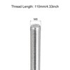 sourcing map Fully Threaded Rod M8 x 110mm 1.25mm Thread