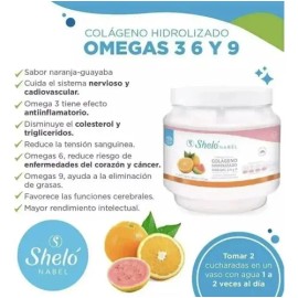 Colágeno Hidrolizado Omegas 3-6-9 Sheló Nabel  Regalo                                                                                                 