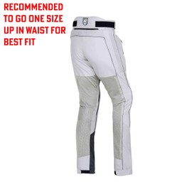 WICKED STOCK Mesh Motorcycle Pants-Motorcycle Pants with Armor -Adventure Motorcycle Pants-Riding Gear-Motocross Pants Gray