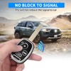 QBUC for Honda Key Fob Cover with Leather Keychain,Soft TPU