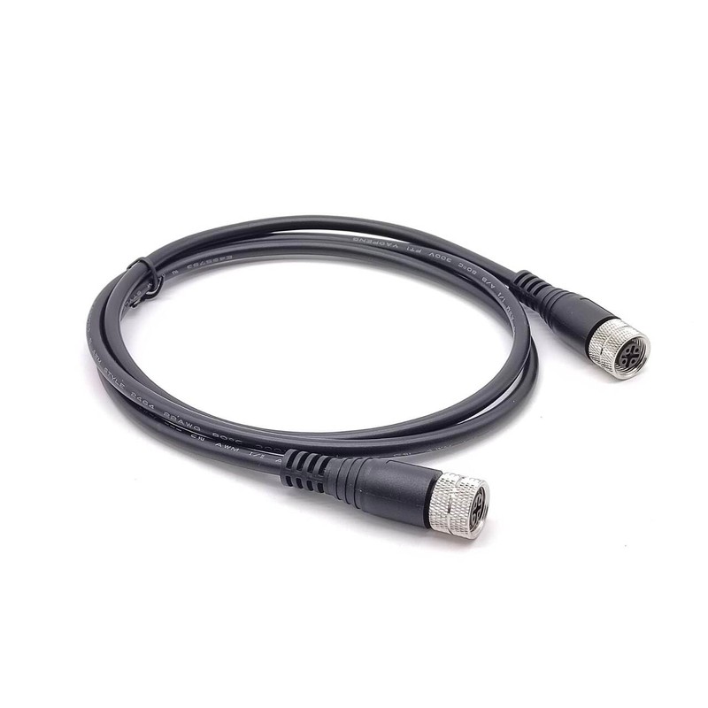 Elecbee M12 Connector 5 Pin A-Code Female to Female Double