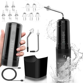 Kliburu Ear Wax Removal, 2 in 1 Electric Ear Cleaning Kit with 4 Pressure Modes, Portable Water Powered Ear Cleaner with Basin and Nasal Nozzles, Ear Irrigation Flushing System for Adults and Kids