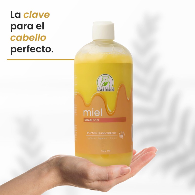 Shampoo De Miel Hidratante Productos Mart Mexico 500 Ml