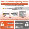 ToBeGreat Heavy Duty Drawer Slides with Lock, 1 Pair 3-Fold