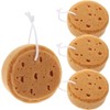 Esponja de Ducha Doble Cara Café – Pack 4 unidades