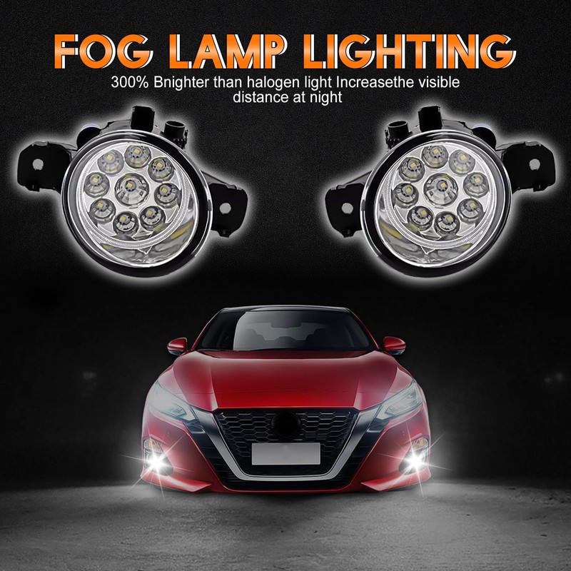 Fit For NISSAN SENTRA 2004-2019 LED Fog Lights Assembly,Front Bumper