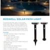 SPW Brilliance Roswell-Solar-PL Solar Powered Path Light 3000K LED Landscape