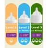 Silicone Nipple for Dr.Brown's Wide-Nick Baby Bottle & Glass Bottles,Level