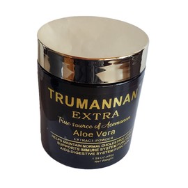 Trumannan Aloe Vera Extract Powder 40 Percent Acemannan Equal to 250 Capsules Concentrated Non GMO 100 Percent Natural Kosher Vegan