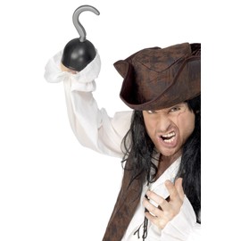 Fancy Dress Pirate Hook Black PVC