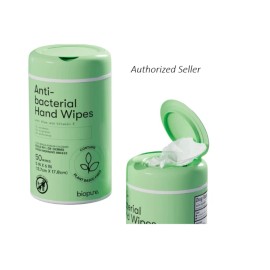 Biopure Plant Based Anti-Bacterial Hand Wipes with Aloe & Vitamin E, 50 ct Wipes