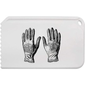 Azeeda 'Vintage Female Gloves with Pattern' Plastic Ice Scraper (IC00041760)