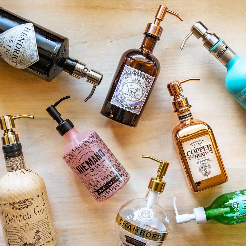 Stainless Steel Liquid Soap Dispenser Pump Replacement 'Zagreb' with 28mm