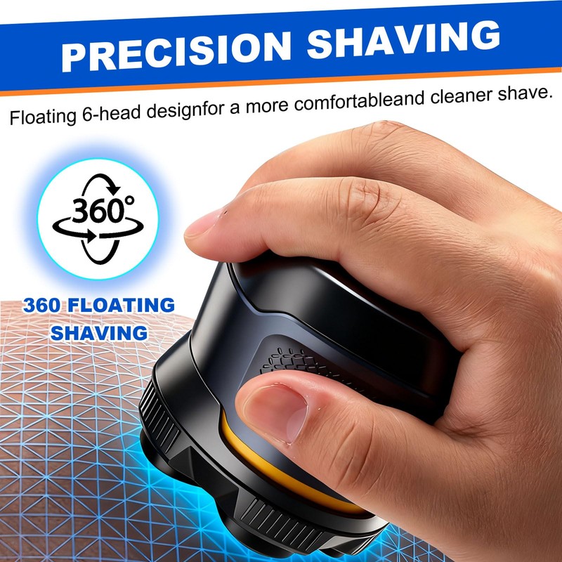 Magnetic 6 Blades Head Shaver Replacement Heads for Many 6D