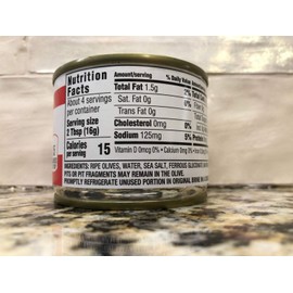 JoeTLC Food Lion Sliced Ripe Black Olives 2.25 oz Can Pizza Sub Sandwich