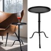 RattanView 1 Pcs Metal Martini Table Pedestal Small Side Table