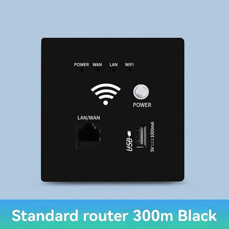Snblzhef 300Mbps 2.4Ghz WiFi Router Wireless WiFi Socket RJ45 AP