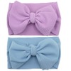 KIDOCHEESE Big Bows Headbands with Elastics Nylon Oversized Head Wraps