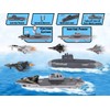 Crelloci Aircraft Carrier Military Naval Ship Toy Play Set with