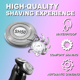 9 Packs SH50 Replacement Heads Compatible with P-hilips Norelco Series 5000 Replacement Heads,Electric Shaver Blades & Cutters Compatible with Series 5000, AquaTouch, PowerTouch Shavers