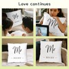 Romantic Couple Pillow Cover Gift for Husband Hubby Mr Right