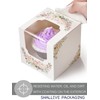 Shallive Mother's Day Flowers Cupcake Boxes Individual 100 PCS with