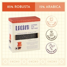 LACÀPH PHIN BLEND - Vietnamese Coffee Whole Bean with 85% Robusta 15% Arabica