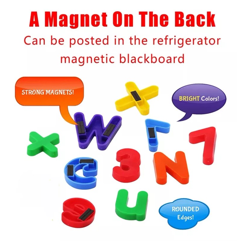 ComLeo Juego De Letras 3d Plastico Tendedero Didactico