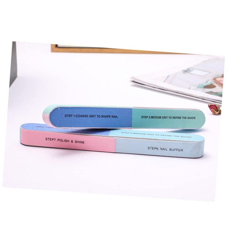 LALAFINA 24pcs Sided Nail File Professional Nail Art Tools for