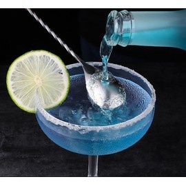 4 Pcs Bar Spoons, BetterJonny 12 Inches Cocktail Spoon Mixing Spoon Stainless Steel Spiral Long Handle Cocktail Stirrers Spoons for Cocktail, Tall Cups & Pitchers