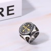 Aroncent Saint Benedict Medal Ring: Religious Catholic Cross Protection Stainless