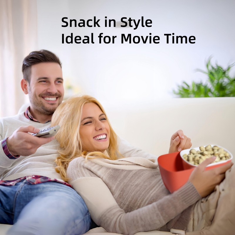 FAQQI Double Layer Pistachio Bowl with Shell Storage, Nut Snack