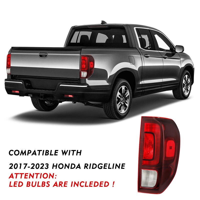 TUSDAR-LED Tail Light Assembly For 2017-2023 Honda Ridgeline Rear Tail