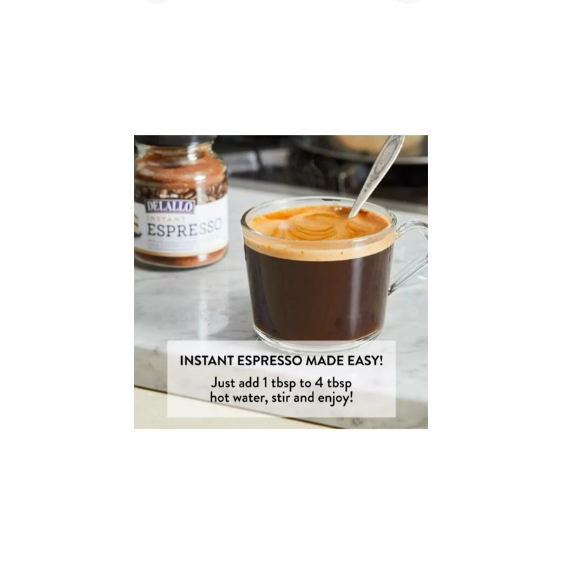 DeLallo 2 DeLallo Instant Espresso Powder for Baking/Drinks~