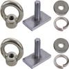 2 Pack Heavy Duty Eye Bolt Ring bolts fixing loops
