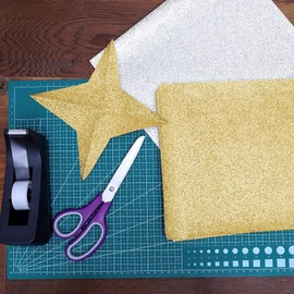 Gold Glitter Cardstock Paper for Card Making (8.5 x 11 In, 24 Sheets)